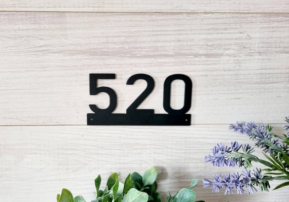 Metal Home Address Sign Address Sign Horizontal Address Sign Condo Address Number Sign Small Address Sign Steel Apartment Address Numbers