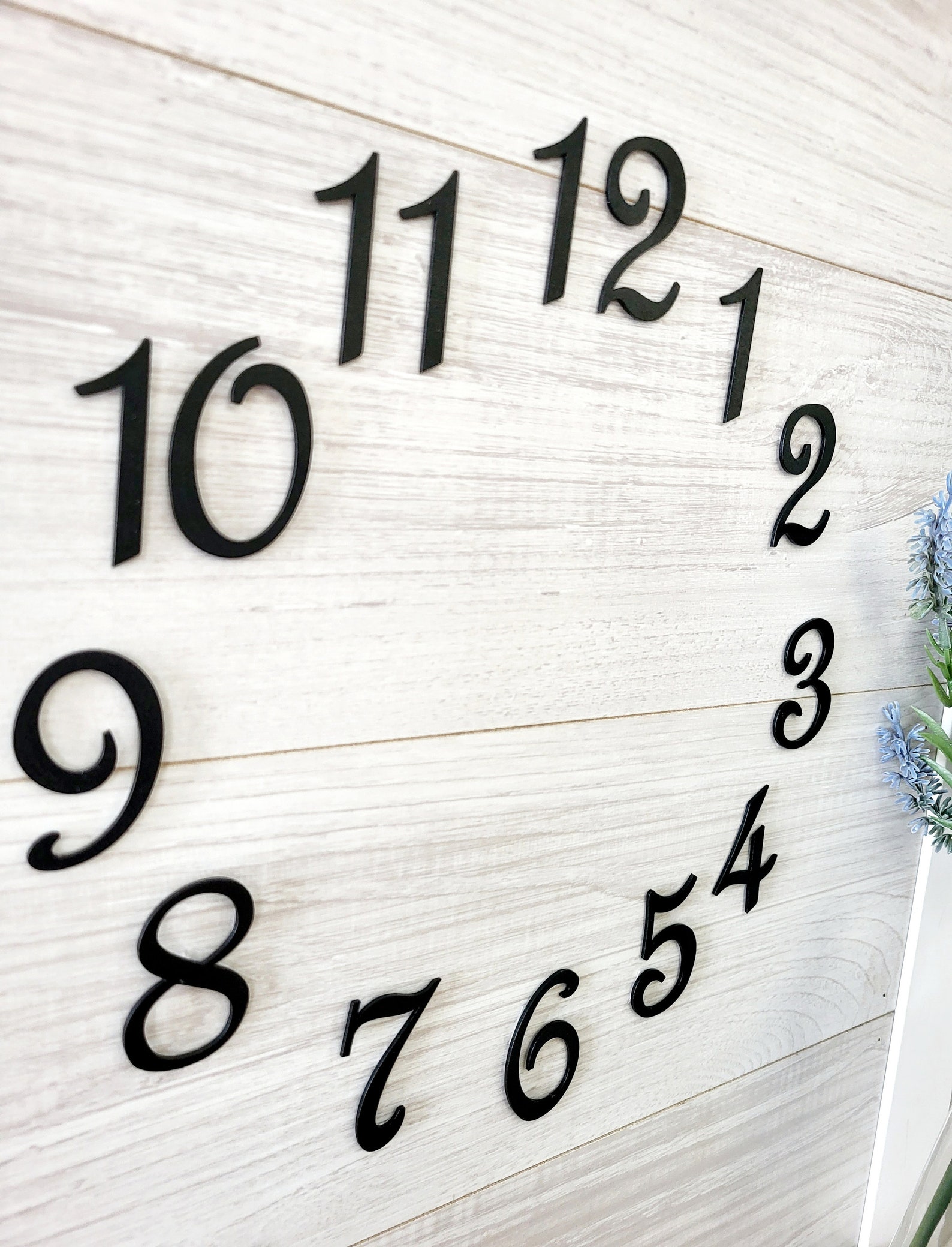 3 Inch Clock Numbers | DIY Clock Number Kit | Metal Clock Number Kit ...