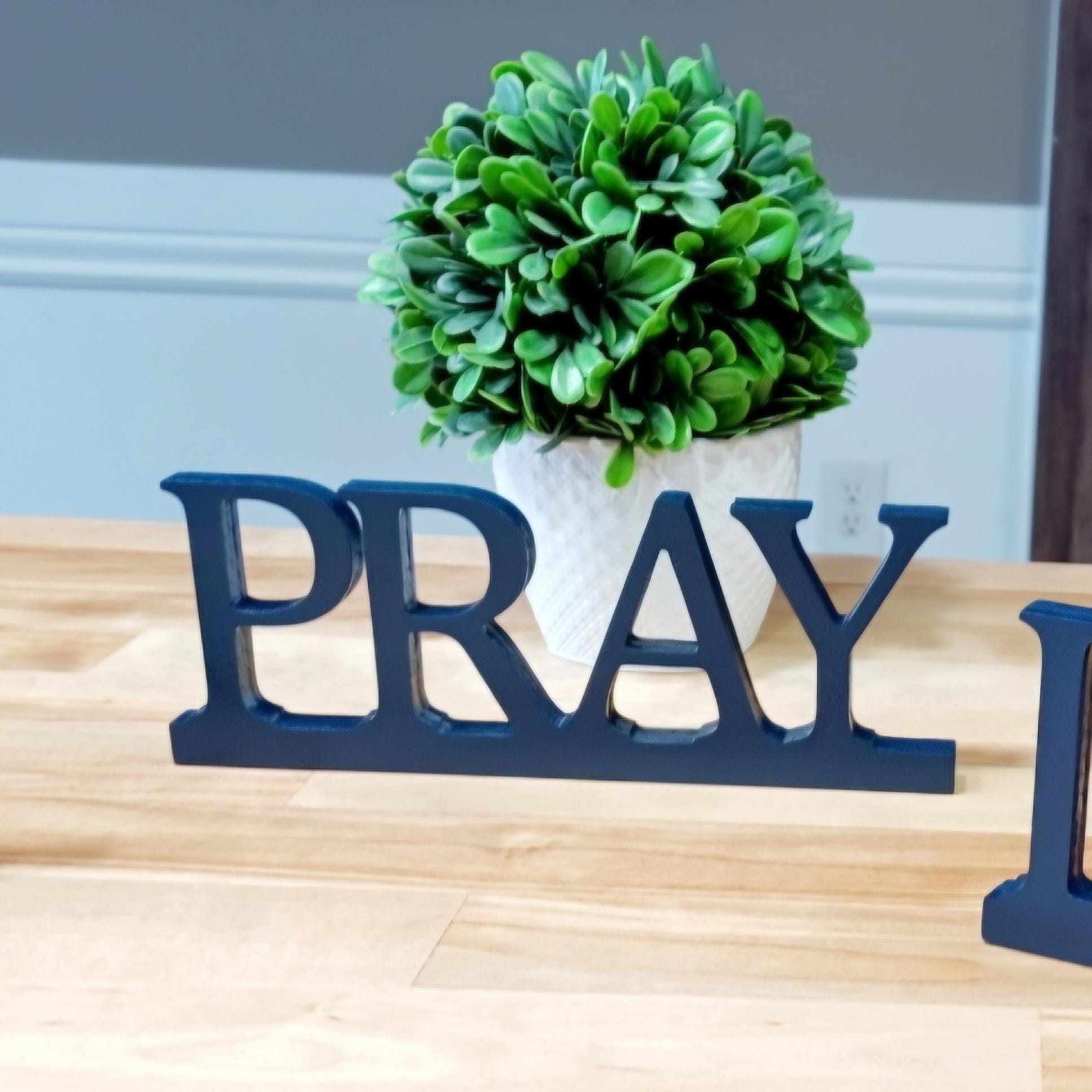 Freestanding Pray Sign | Prayer Sign | Religious Decor | Peace and ...