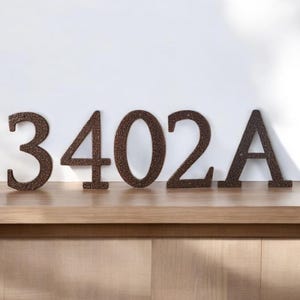 6&quot; Modern Mailbox Numbers | Metal Address Numbers and Letters | Home Address Letters | Street Name Letters | Contemporary Letters