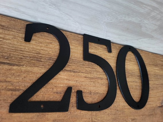 4" Modern Mailbox Numbers | Metal Address Numbers and Letters | Home Address Letters | Street Name Letters | Contemporary Letters