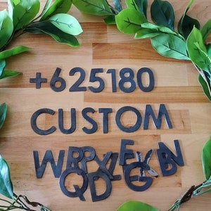 3&quot; Modern Mailbox Numbers | Metal Address Numbers and Letters | Home Address Letters | Street Name Letters | Contemporary Letters