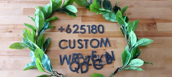 2" Modern Mailbox Numbers | Metal Address Numbers and Letters | Home Address Letters | Street Name Letters | Contemporary Letters