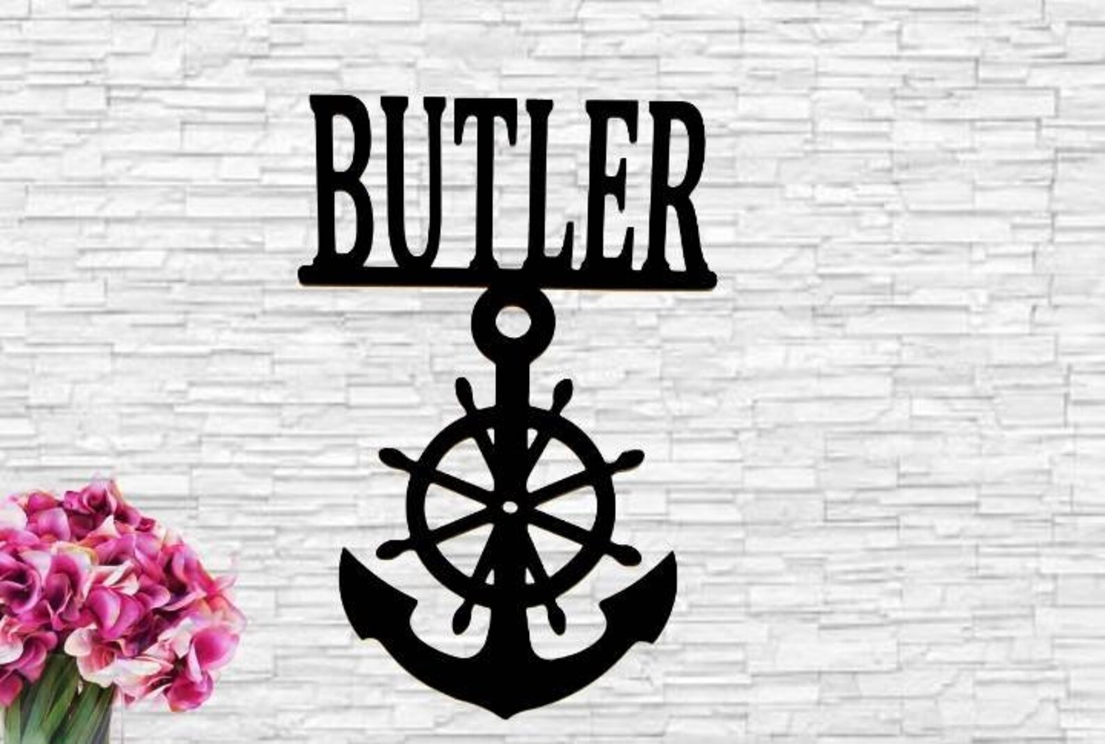 Anchor Address Sign Nautical House Numbers Steel Lake Ocean Etsy