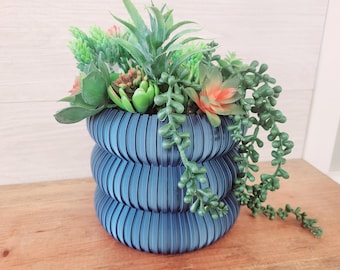 Bubble Planter Pot | Bubble Ring Plant Pot | Succulent Planter Pot | Ribbed Bubble Vase | Modern Plant Pot | Bestseller Succulent Pot