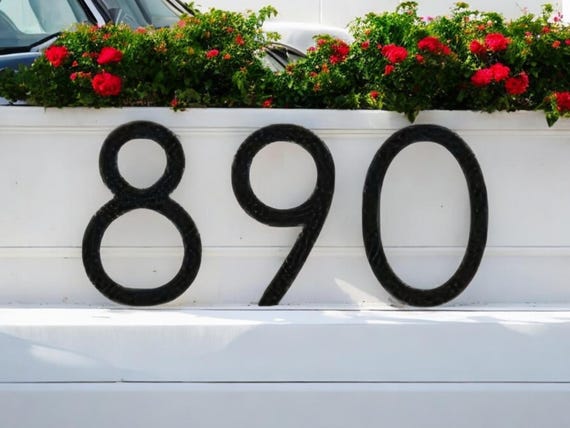 5" Modern Mailbox Numbers | Metal Address Numbers and Letters | Home Address Letters | Street Name Letters | Contemporary Letters