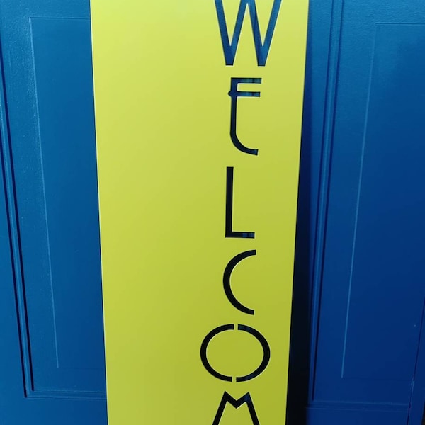 Vertical Welcome Sign - Etsy