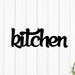 Kitchen Sign Kitchen Cursive Word Sign Farmhouse Style Home Decor Wood ...