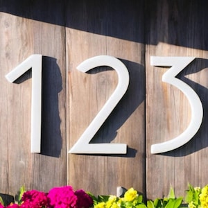 3&quot; modern mailbox numbers | weatherproof address numbers and letters | home address letters | street name letters | contemporary letters