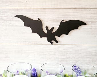 Metal Hanging Bats, Halloween Bat Decoration, Outdoor Decorations, Spooky Tree Décor, Flying Black Bats, Halloween Party Home Décor