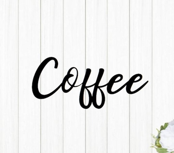 Coffee Bar Sign | Kitchen Decor | Metal Art | Metal Coffee Bar Sign | Coffee Lovers Decor | Rustic Word Art | Housewarming or Wedding Gift
