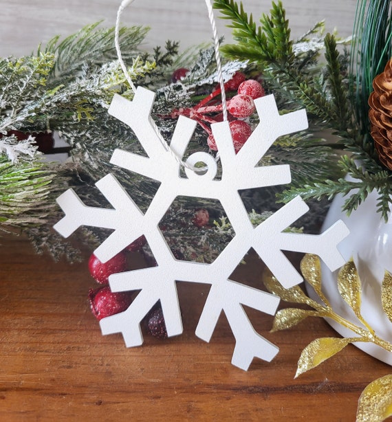 Metal snowflake ornament sets | laser cut snowflakes ornament | christmas ornaments | snowflake sign | stocking stuffer | teacher gift