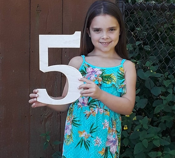 Fifth Birthday Sign 5 Photo Prop Five Photo Shoot for Babies Baby 5 Year Old Birthday Sign Wooden Number Five Sign Prop 5th Birthday Sign