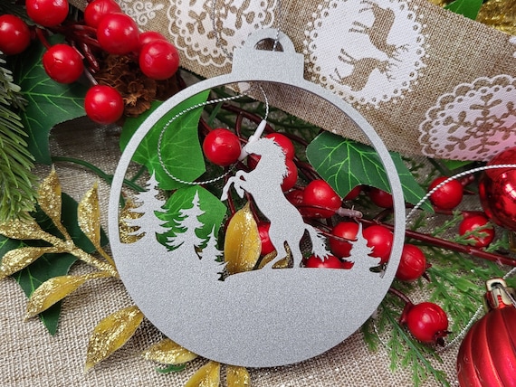Horse ornament | horse lover gift | metal christmas tree ornaments | horse farmer gift | equine ranch ornament
