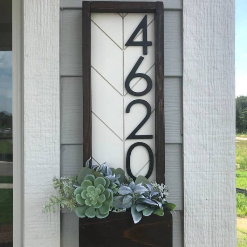Address Planter - Etsy