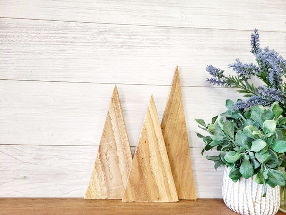 Farmhouse Cedar Tree set | Winter Table Centerpiece | Rustic Home Decor | Fireplace Mantle Decor | Holiday Decorating | Gift Trends
