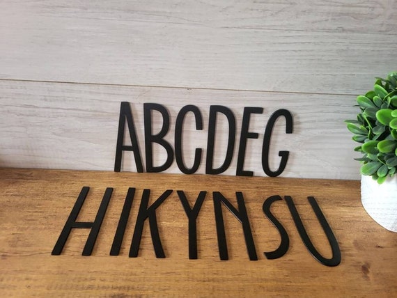 2 inch modern mailbox numbers | metal address numbers and letters | home address letters | street name letters | contemporary letters