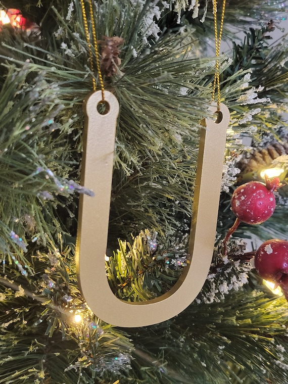 Monogram letter ornament | personalized name ornament | letter christmas ornament | laser cut christmas decor |custom name ornament