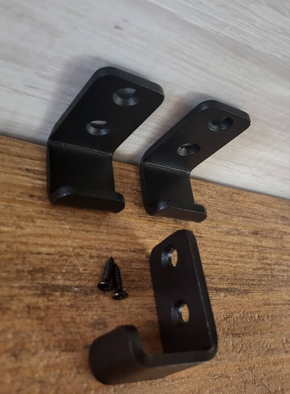 Modern farmhouse wall hook | metal j hook | towel hook | coat hooks | mudroom utility hook | black hardware | key rack | jewelry hook