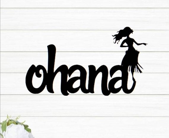 Ohana metal sign | hawaiian hula dance sign | cursive ohana sign | hawaiian family sign | world explorer gift | hawaiin decor | ohana script