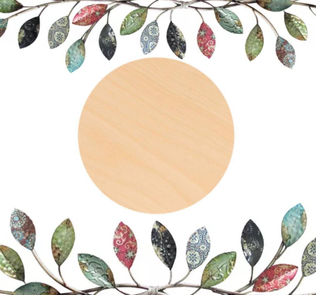 Unfinished Wood Circle Shape Wooden Circle Circle Cutout Craft DIY