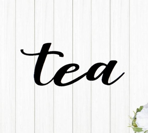 Tea Sign | Metal Tea Sign |Kitchen Decor | Tea and Coffee Bar Sign | Tea Lovers Decor | Rustic Word Art | Housewarming Gift | Recycled Steel