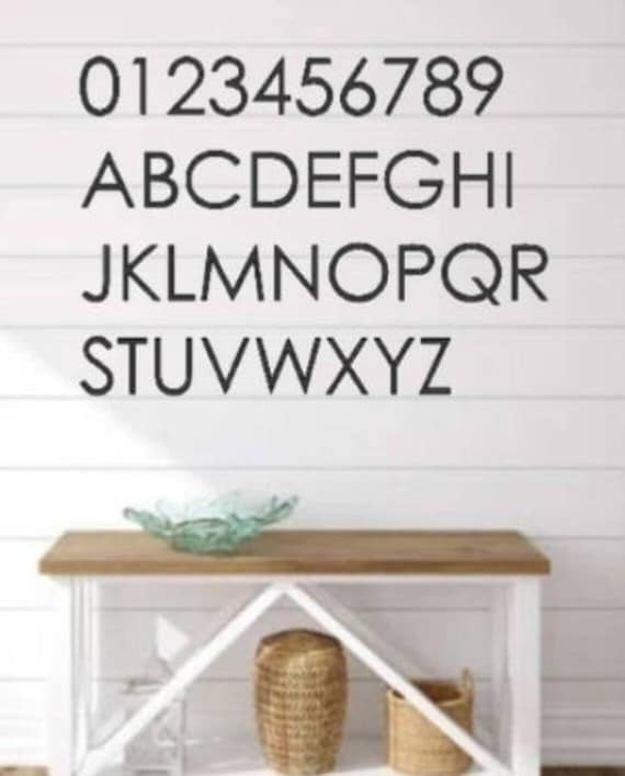 2.5" modern mailbox numbers | metal address numbers and letters | home address letters | street name letters | contemporary letters