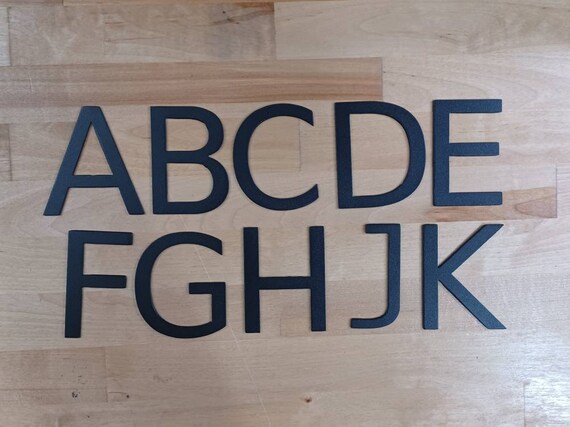 3" Modern Mailbox Numbers | Metal Address Numbers and Letters | Home Address Letters | Street Name Letters | Contemporary Letters