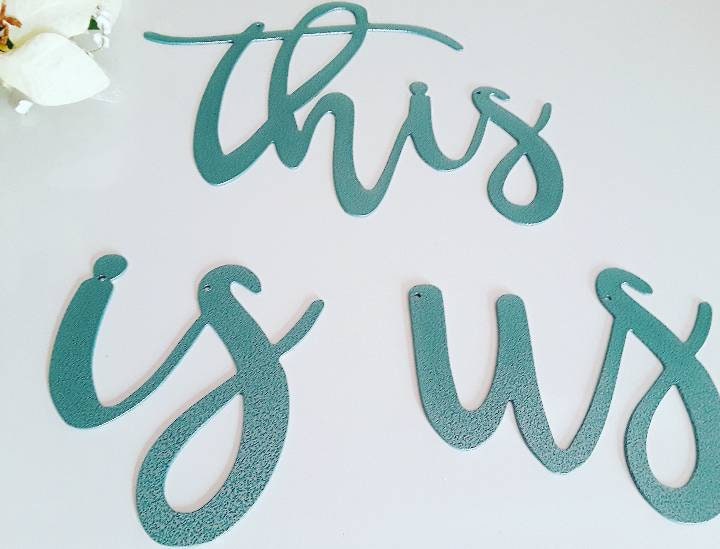 This is Us Metal Sign 3 Separate Words This is Us Words Etsy