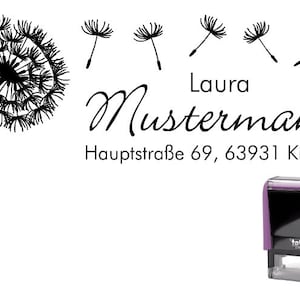 Address Stamp Trodat Stamp flower 60 x 20 mm