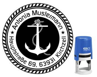 Adressstempel Colop Printer R 40 Stempel rund 40mm  - Anker 1