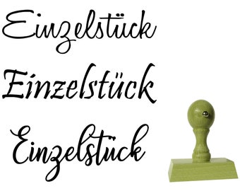 Stamp one-off-3 fonts om uit te kiezen-houten stempel