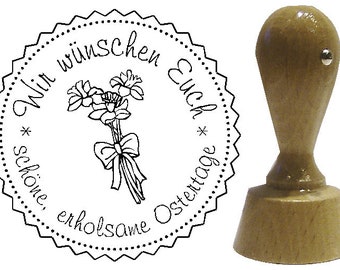 Stempel Ostern Ostergrüße Osterglocken 50mm