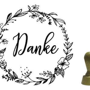 Stempel Holzstempel Danke 1
