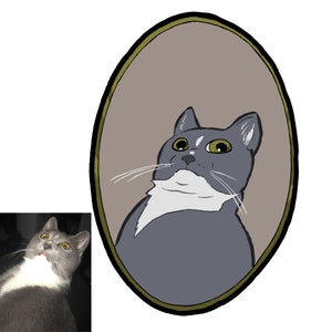 Custom Cartoon Pet Portrait, Pet Drawing, Pet Caricature, Pet Memorial, Cat Portrait, Dog Portrait, Animal Portrait, Gift for Animal Lovers
