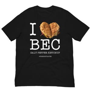I Love NY Bacon Egg Cheese T-Shirt | NYC Breakfast Sandwich Tee | New Yorker Graphic Shirt