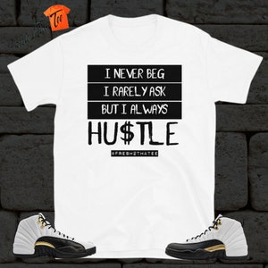 Hustle Unisex T-Shirt made to match Jordan 12 royalty