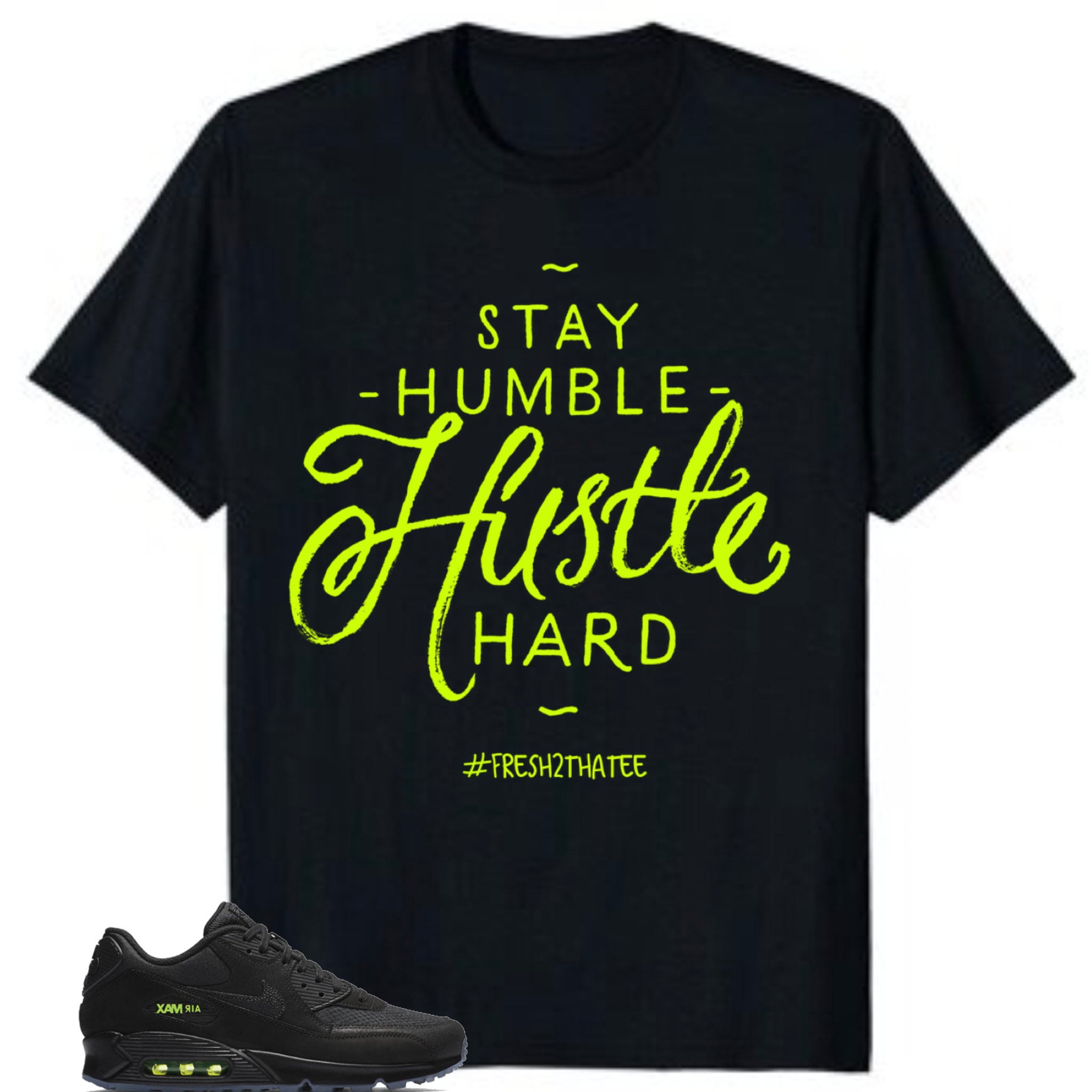 Max 90 Black Volt Shirt ( Stay Humble Hustle Hard) Max 90 Black Volt Shirt ( Stay Humble Hustle Hard)