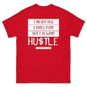 Hustle shirt made to match Jordan 11 cherry  aj 11 cherry sneaker tee