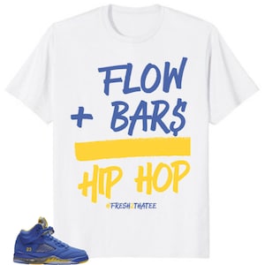 hip Hop shirt made to match Jordan 5 laney jsp