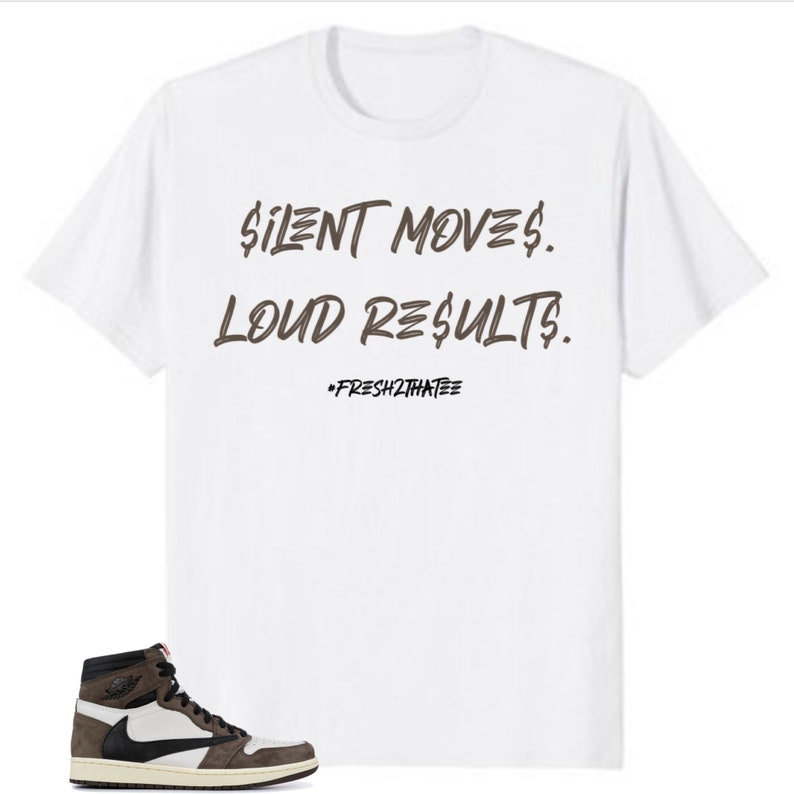 Shirt made to match Travis Scott jordan 