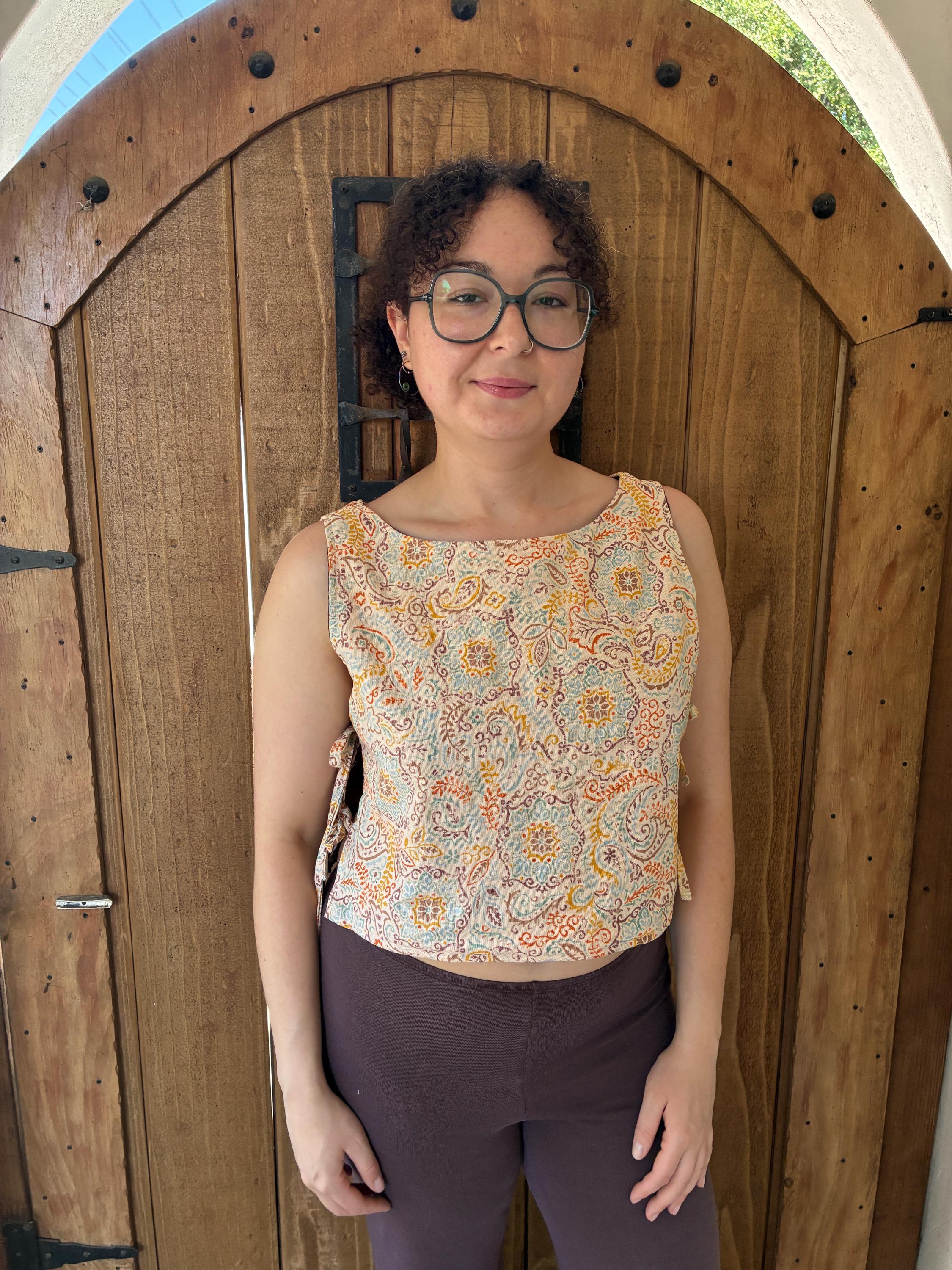 Paisley Side Tie Tank - Etsy