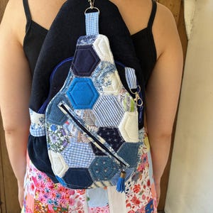 Blue Hexi Lightweight Backpack