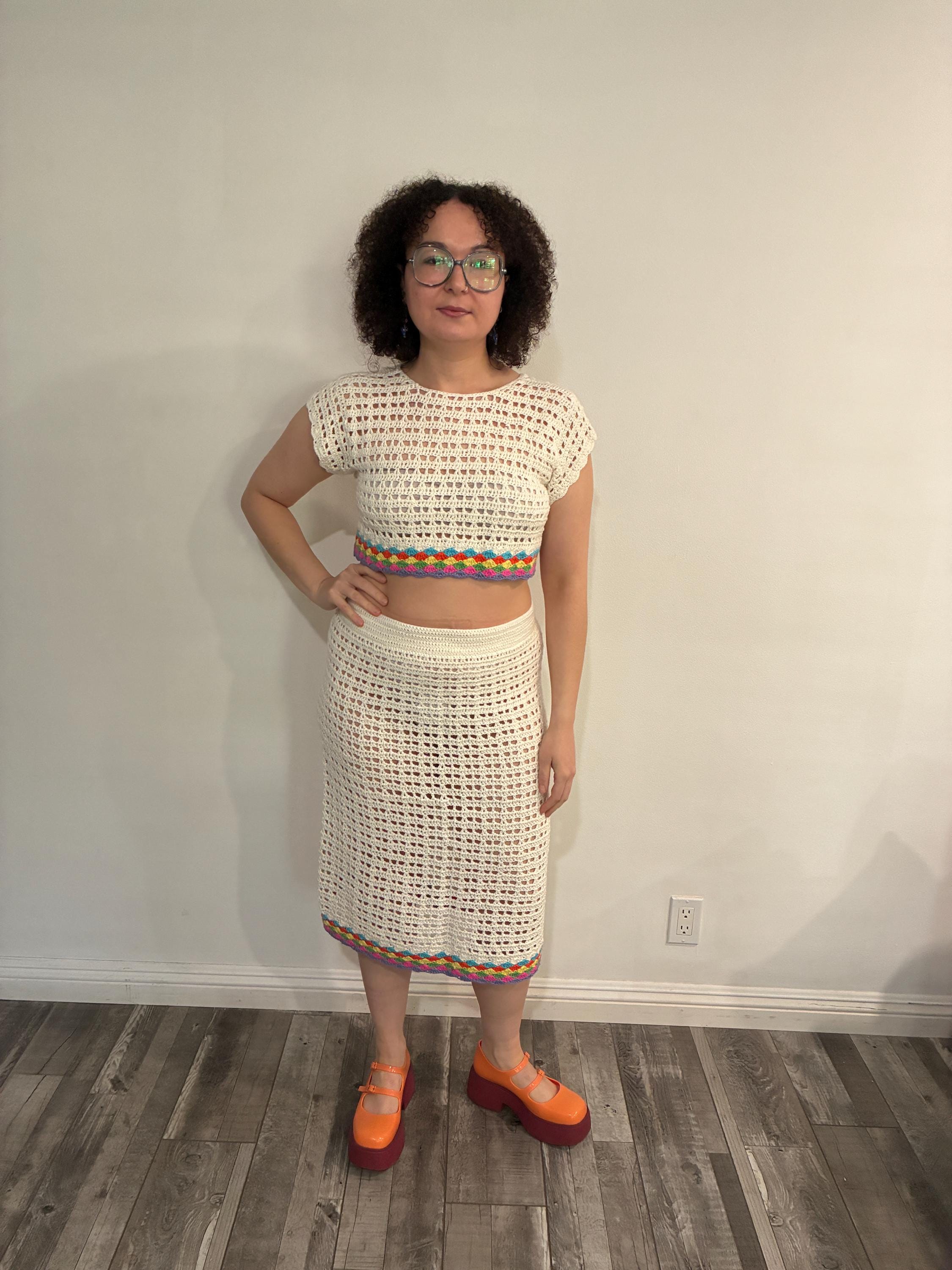 Hand Crochet Skirt - Etsy