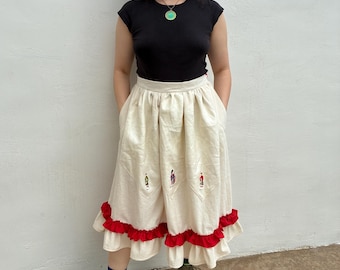 Upcycled Vintage Handkerchief Skirt