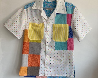 Patchwork Button Up