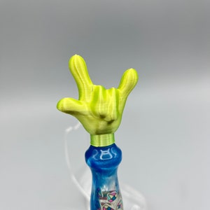 Cute diamond painting pen topper 3d printed ILU hand