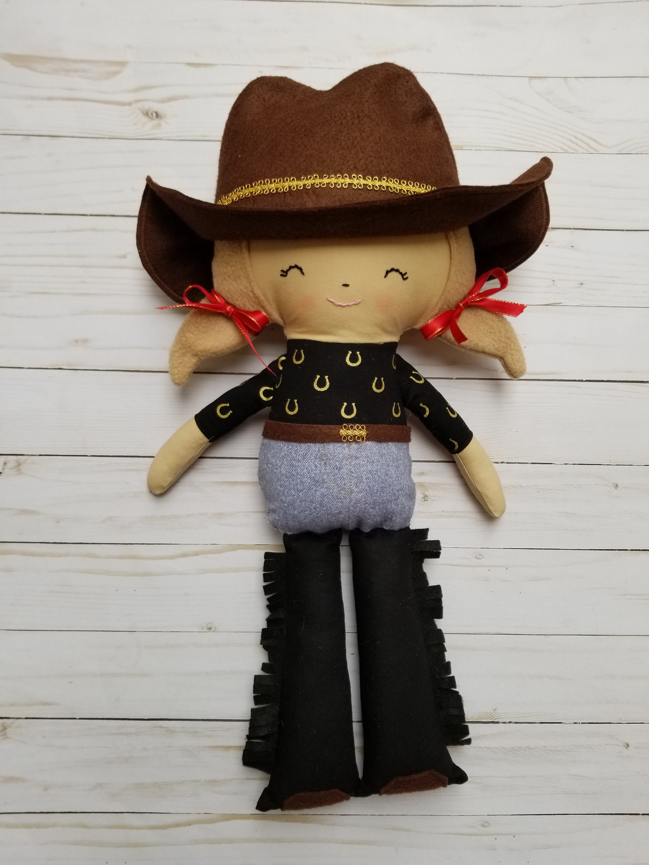 Cowboy or Cowgirl CUSTOM Cloth Doll Cowboy or Cowgirl CUSTOM Cloth Doll