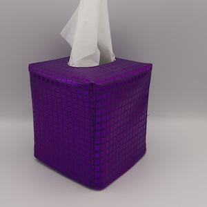 Tissue Box Cover Purple Tissue Box Cover Bling Tissue Cover
