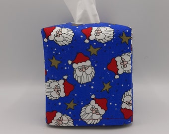 Tissue Box Cover, Santa Tissue Box Cover,Christmas Indoor Decor, Kitchen Decor, Tissue Dispenser, Home Gift